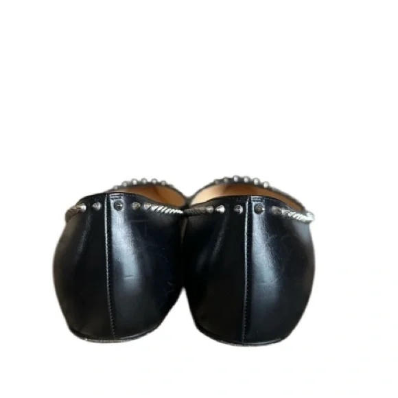 Christian Louboutin Anjalina leather spike flatsRETAIL 695